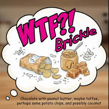 WTF Brickle Label